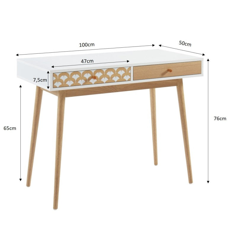 UTAH Desk 39.4" - Light wood